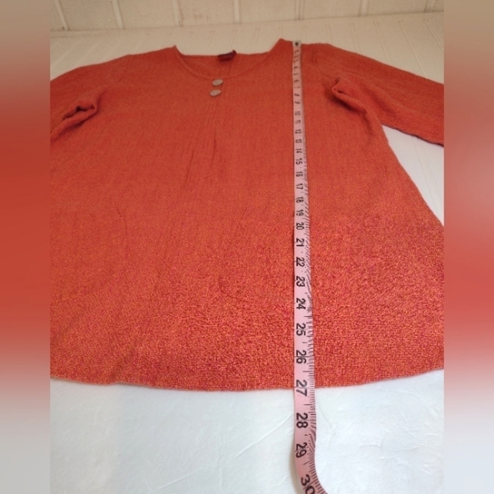 toofan women's orange cotton top size (S) - Picture 5 of 13
